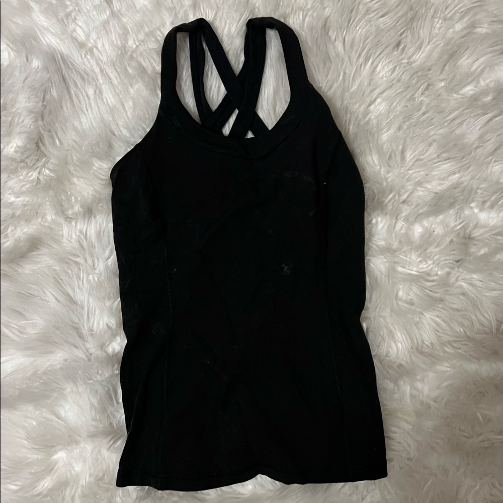Black lululemon size 8 tank!